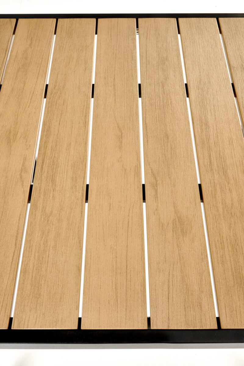 Söögilaud FIERRO, ruudukujuline / pruun / must