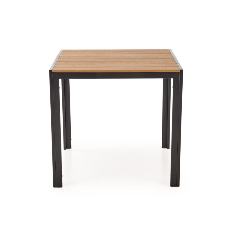 Söögilaud FIERRO, ruudukujuline / pruun / must