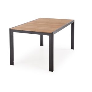 Söögilaud FIERRO, ristkülikukujuline / pruun / must