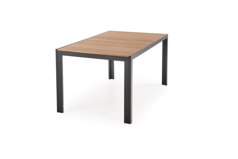 Söögilaud FIERRO, ristkülikukujuline / pruun / must