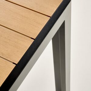 Söögilaud FIERRO, ristkülikukujuline / pruun / must