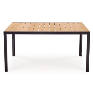 Söögilaud FIERRO, ristkülikukujuline / pruun / must