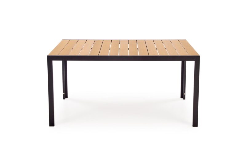 Söögilaud FIERRO, ristkülikukujuline / pruun / must