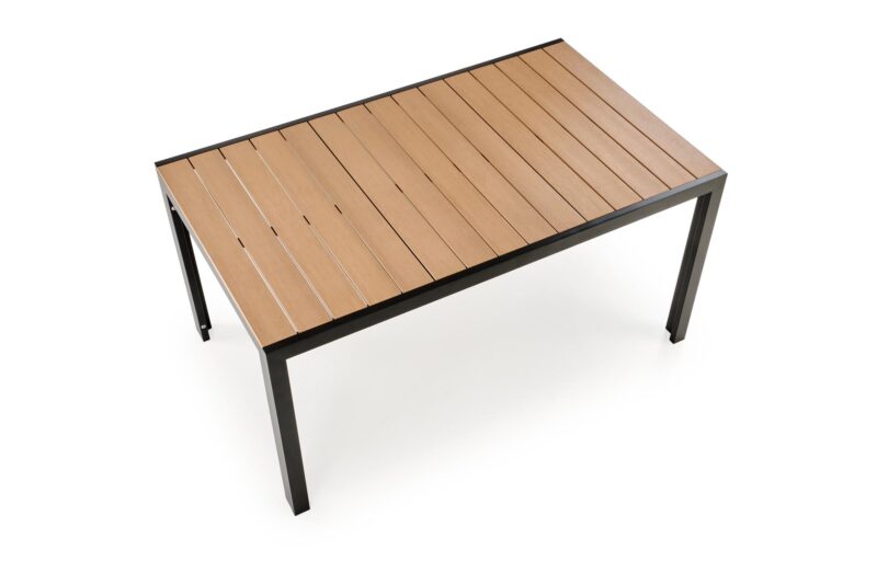 Söögilaud FIERRO, ristkülikukujuline / pruun / must