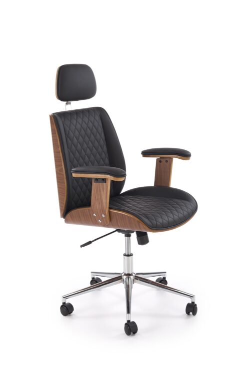 Kontoritool TIMBER, pähkel / must