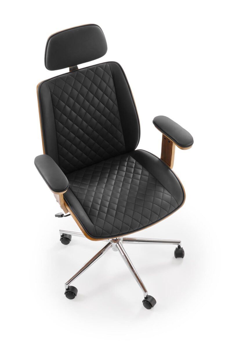 5905248135437_10 Kontoritool TIMBER, pähkel / must