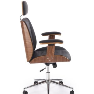 5905248135437_3 Kontoritool TIMBER, pähkel / must