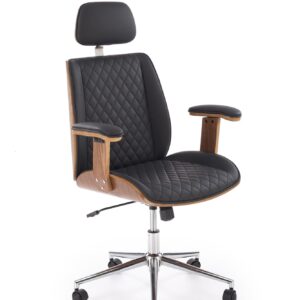 5905248135437_9 Kontoritool TIMBER, pähkel / must