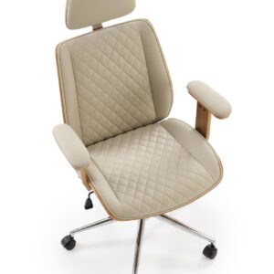 Kontoritool TIMBER, pähklipuit/beež