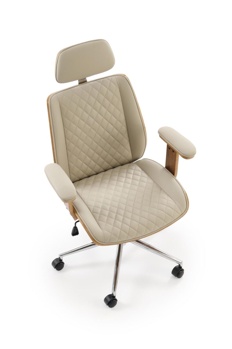 Kontoritool TIMBER, pähklipuit/beež