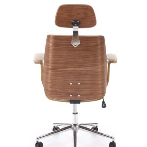 Kontoritool TIMBER, pähklipuit/beež