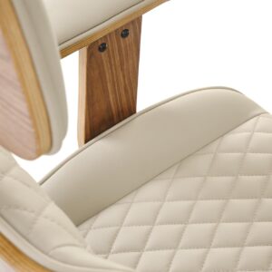 Kontoritool TIMBER, pähklipuit/beež