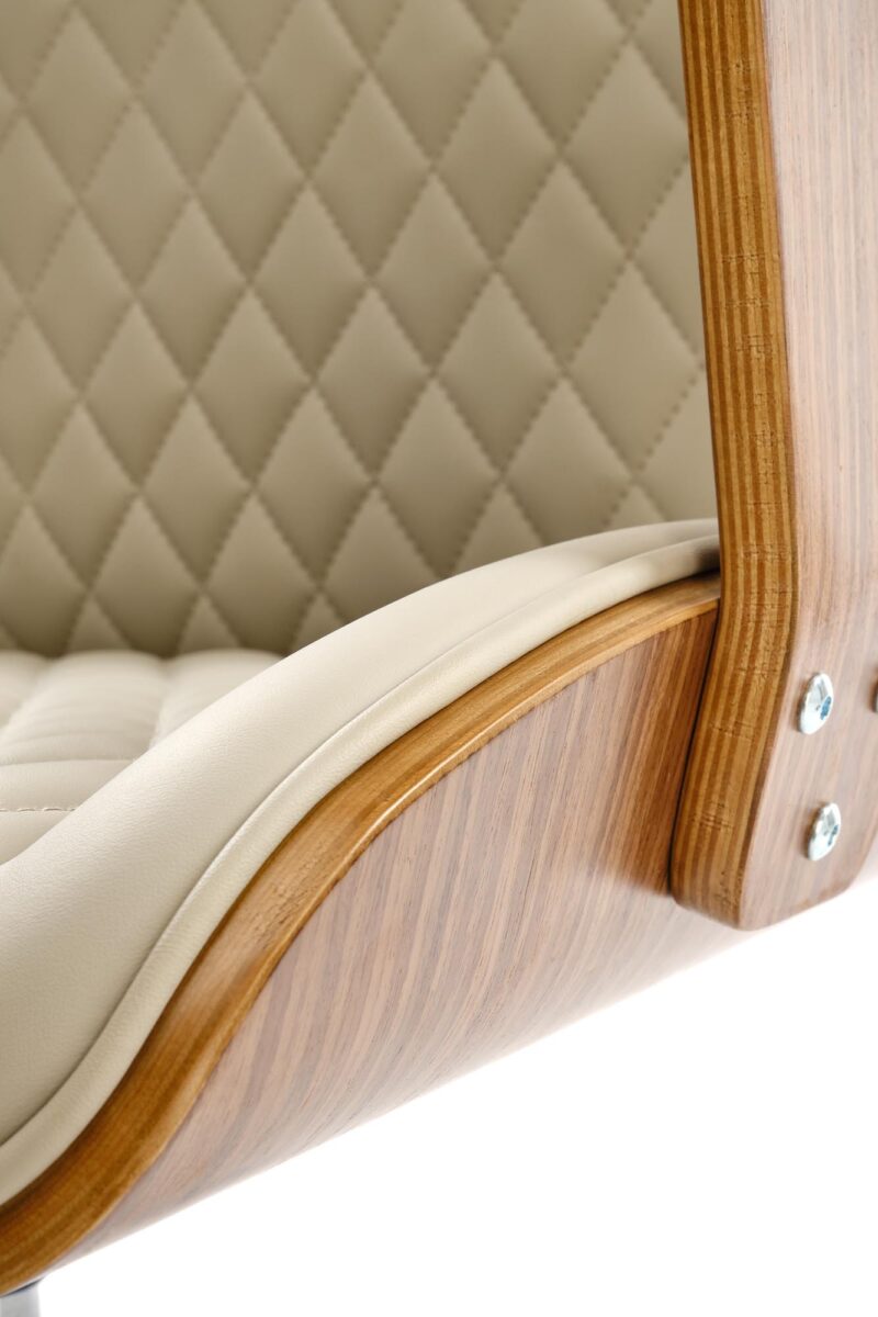 Kontoritool TIMBER, pähklipuit/beež