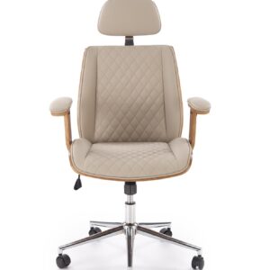 Kontoritool TIMBER, pähklipuit/beež