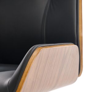 Kontoritool WEBSTER, pähklipuu / must