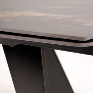 Pikendatav Söögilaud ARMARIO, must marmor / must
