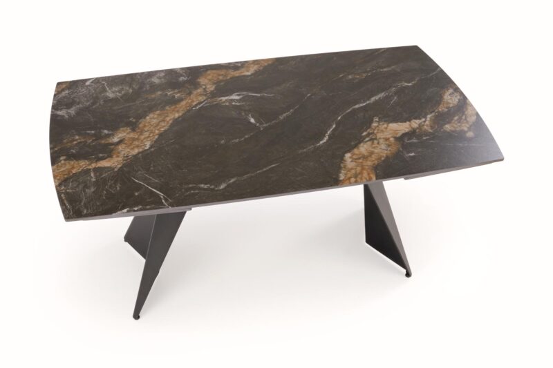 Pikendatav Söögilaud ARMARIO, must marmor / must