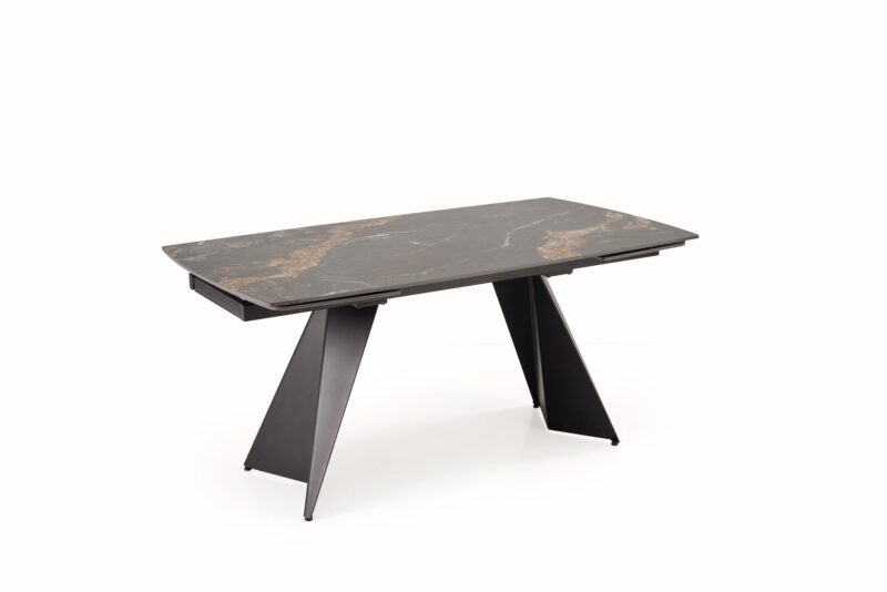 Pikendatav Söögilaud ARMARIO, must marmor / must