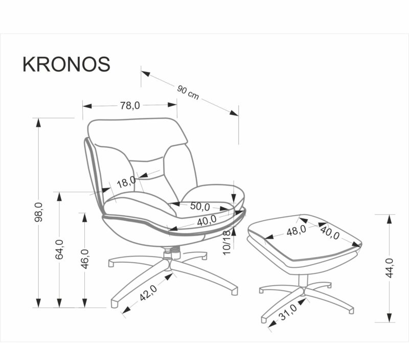 Tugitool ARLON, beež