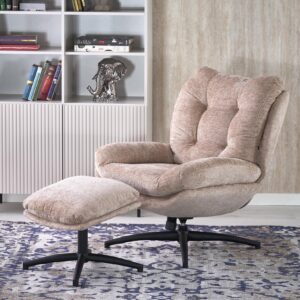 Pöörlev tugitool PESTA, tumba, beež