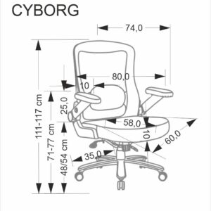Kontoritool CYBORG, must