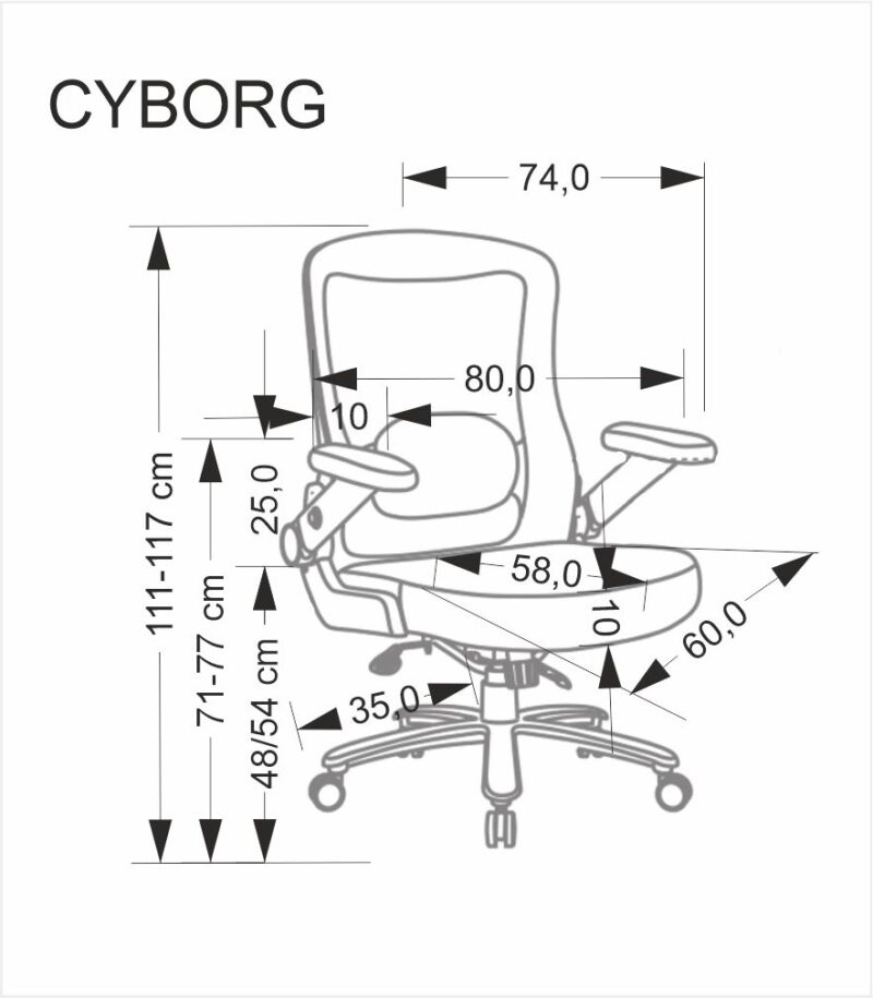 Kontoritool CYBORG, must