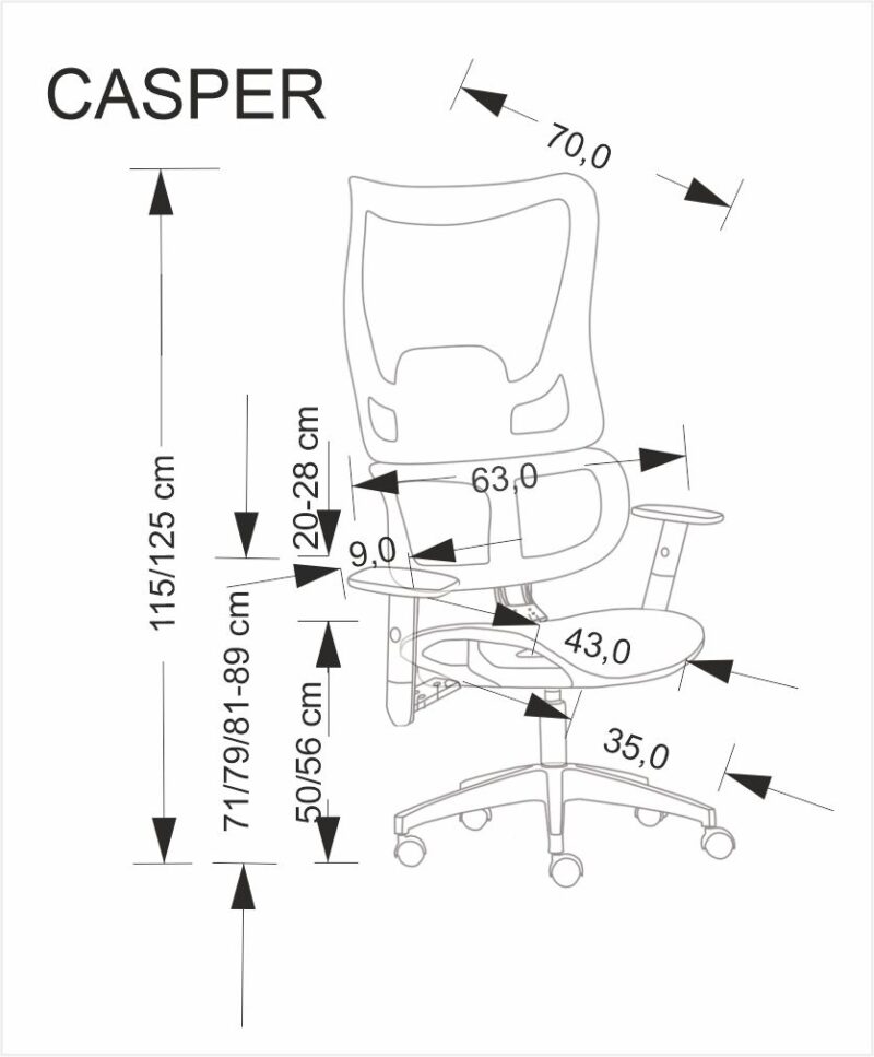 Kontoritool CALAVIA must
