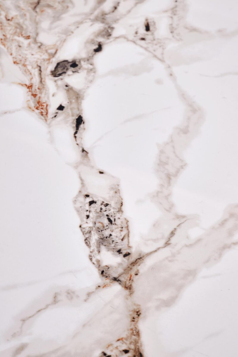 Kohvilaud BELRIA,  pähkel / valge marmor