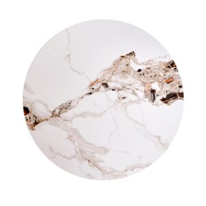 Kohvilaud BELRIA, pähkel / valge marmor