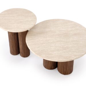 Kohvilaud DOROTEA, travertiin / pähkel