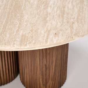 Kohvilaud DOROTEA, travertiin / pähkel