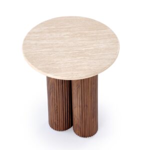 Kohvilaud DOROTEA S, travertiin / pähkel