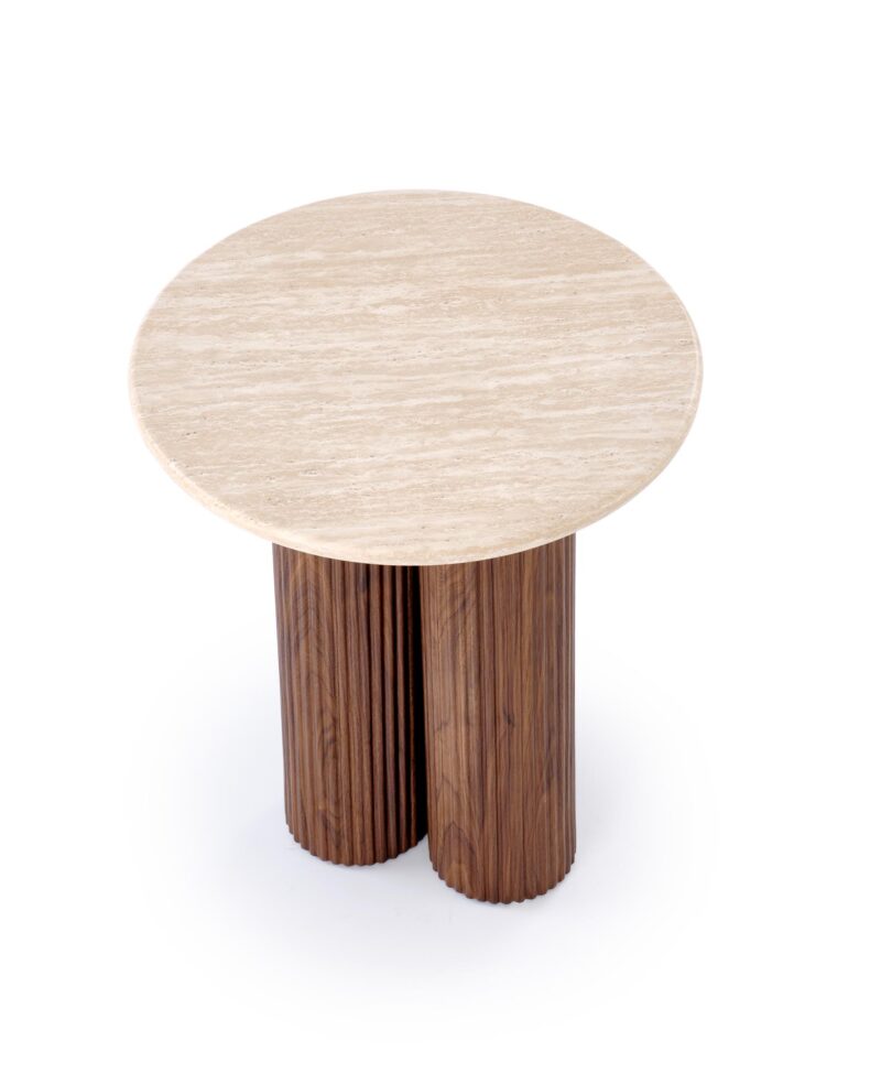 Kohvilaud DOROTEA S, travertiin / pähkel