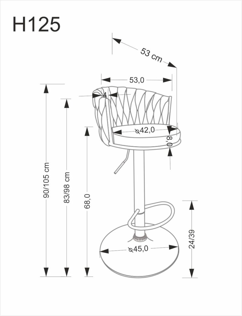 Baaritool ASHLA, beež