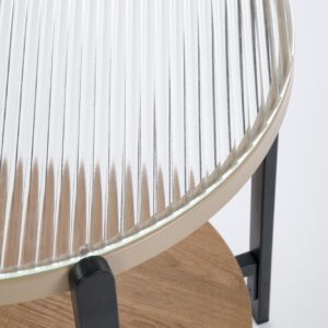 Kohvilaud MERIBEL, naturaalne / must