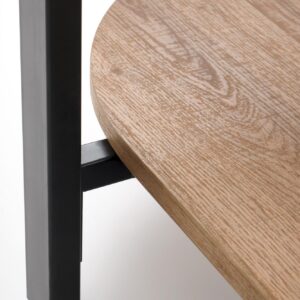 Kohvilaud GRETA, naturaalne / must