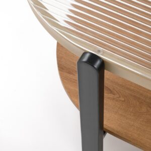 Kohvilaud GRETA, naturaalne / must