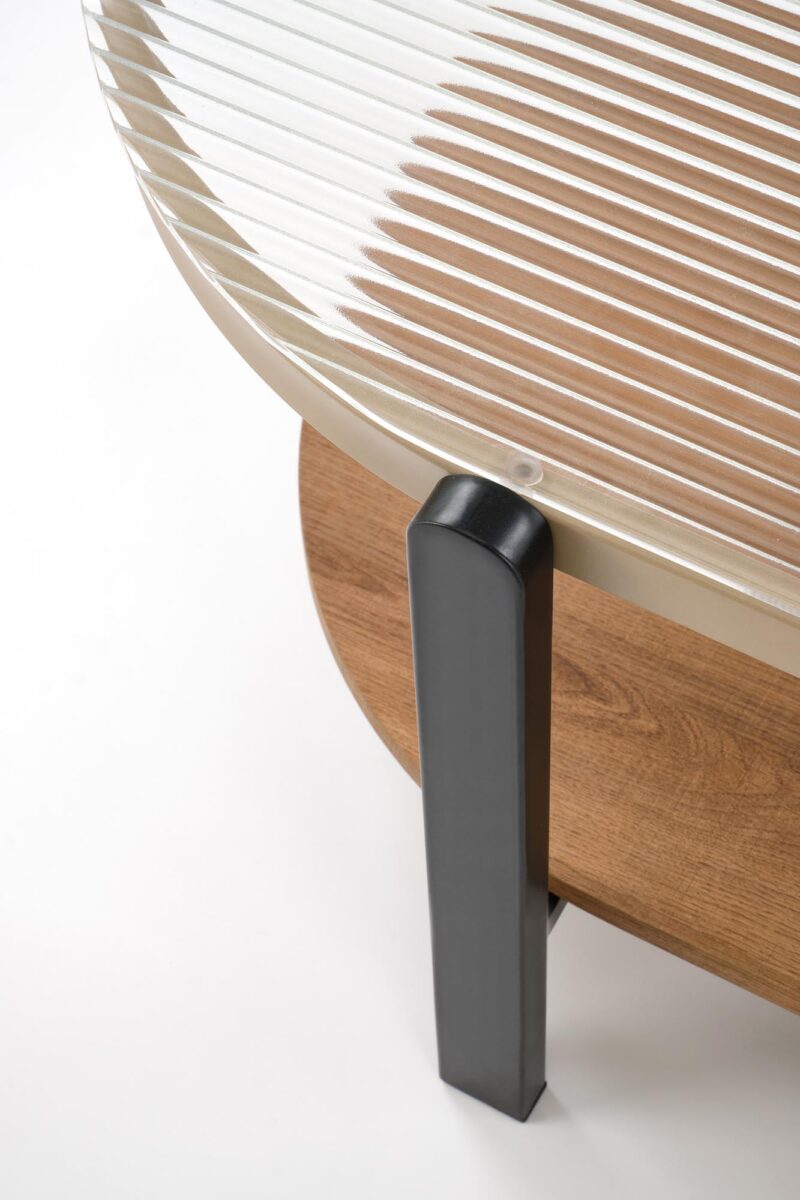 Kohvilaud GRETA, naturaalne / must