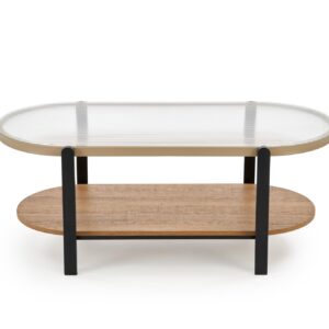 Kohvilaud GRETA, naturaalne / must