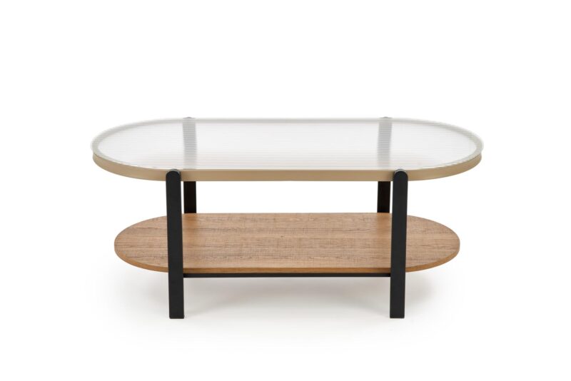 Kohvilaud GRETA, naturaalne / must