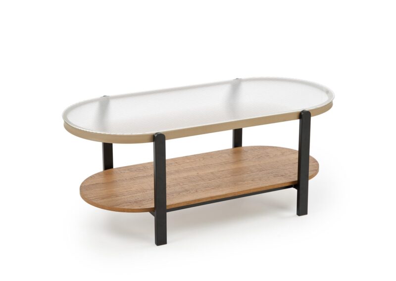 Kohvilaud GRETA, naturaalne / must