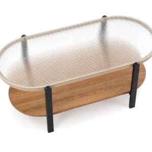 Kohvilaud GRETA, naturaalne / must