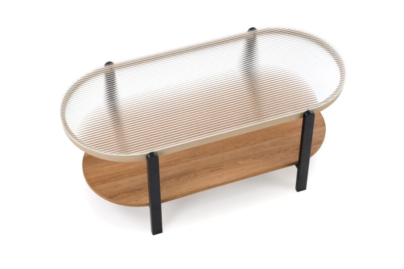 Kohvilaud GRETA, naturaalne / must