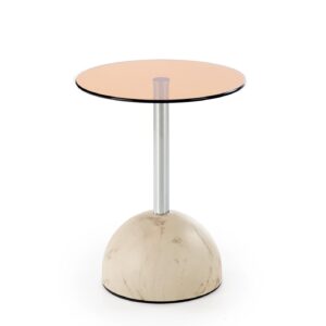 Kohvilaud ARIANA, beež marmor / merevaik