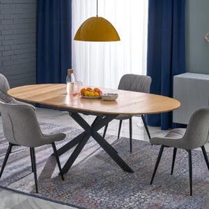 Stacked from 2 images. Method=B (R=8,S=4) Pikendatav söögilaud LORVEN, naturaalne / must