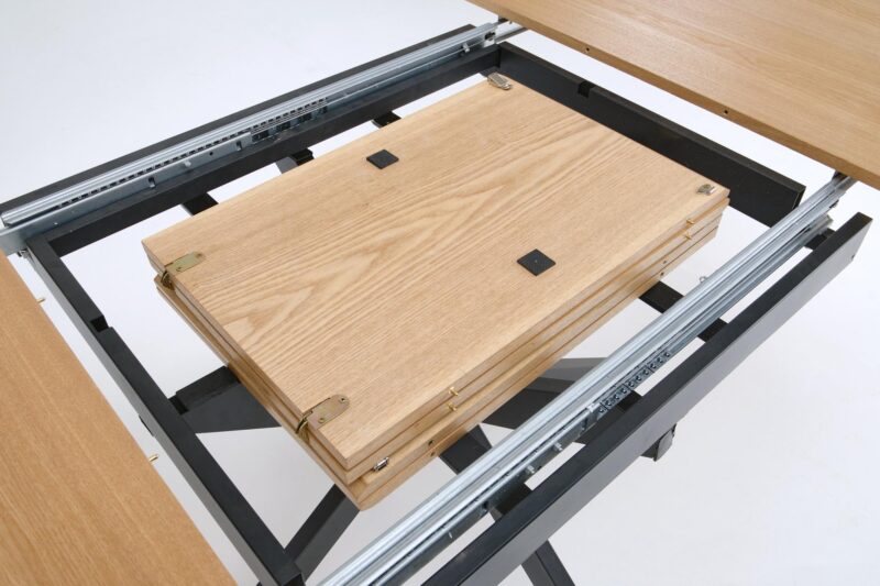 5905248136267_4 Pikendatav söögilaud LORVEN, naturaalne / must