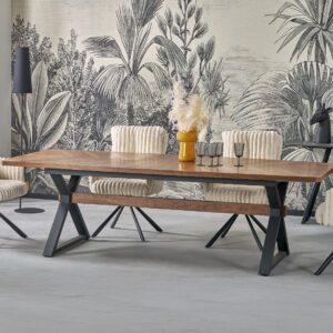 Pikendatav Söögilaud ALDORA, pähkel / must