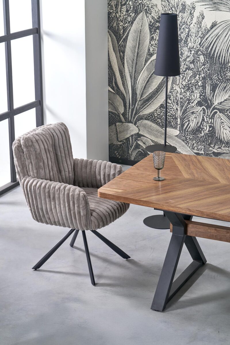 Pikendatav Söögilaud ALDORA, pähkel / must