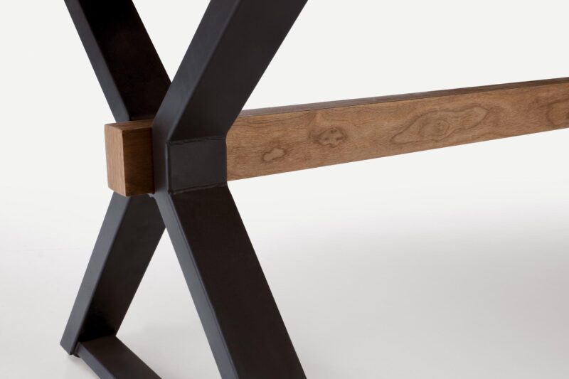 Pikendatav Söögilaud ALDORA, pähkel / must