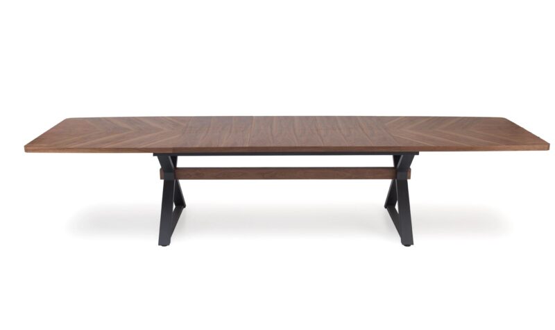 Pikendatav Söögilaud ALDORA, pähkel / must